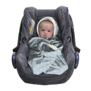 Deka do autosedačky Snugglebundl (biobavlna)