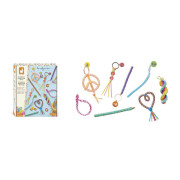 Kreativní sada Tvoříme s bužírkami Scoubidou Mír a láska Janod