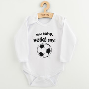 Dětské body s potiskem New Baby Malé nohy, veľké sny! 