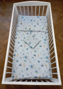 2-dílné bavlněné povlečení 135 x 100 cm ZAJÍC MODRÝ