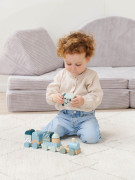 Panda Dřevěný vláček skládačka