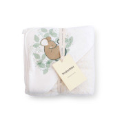 Dětská bavlněná osuška s kapucí 100x100 cm bonjourbébé