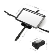 Zrcátko s LED osvětlením Deluxe, Black