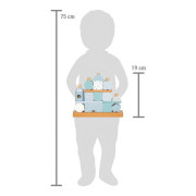 Nasazování na tyč Domeček modrý small foot 