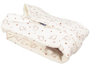 Merino spací pytel bio s nožičkami králíci béžová 