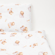 2-dílné ložní povlečení Sweet teddy bear 90/120 cm pink New Baby