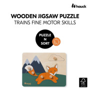 Hauck dřevěné Puzzle s úchyty Puzzle N Sort Fox