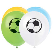 Latexové balónky fotbal 26 cm - 8 ks