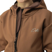 Dětská softshellová bunda duo Brown - hnědá Esito