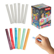 Křídy tabulové 36 ks bílé + barevné 8 cm 24 m+