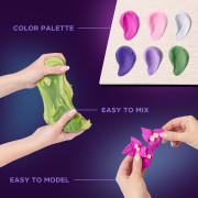 Výtvarná modelovací sada DIY květiny v dřevěném rámu Okto Inspiration