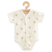 Kojenecké celorozepínací body s krátkým rukávem z organické bavlny Olivy New Baby