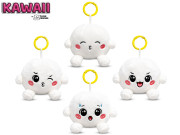 Plush Friends Kawaii Bao knedlíček plyšový přívěsek na klíče 8cm
