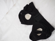 Kojicí podprsenka bambus Nuuma Black s vyjímatelnými vložkami + prací sáček Moniel