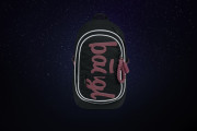 Set 3 Core Logo růžový: batoh, penál, sáček GRS Baagl