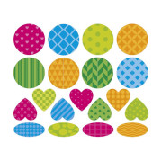 Samolepky Geometrické tvary 150 ks Janod