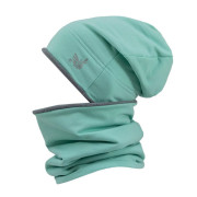 Zimní čepice spadená mint Esito