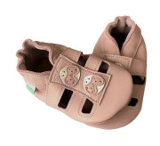 Kožené capáčky sandálky Barefoot Vel. L (12-18 měs.) Hopi Hop