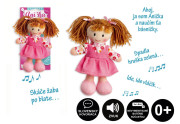Panenka Anička hadrová plyš 20 cm slovensky mluvící