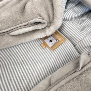 Zimní kojenecká kombinéza s rukavicema Pidilidi Beige