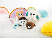 Glubschis plyšový Medvídek Mr.Cuddle ležící, 15 cm