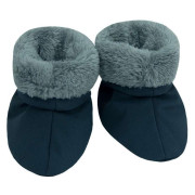 Capáčky softshell s chlupem Tmavě šedá/šedá