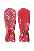 Dětské softshellové rukavice Berušky červená 