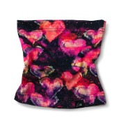 Bavlněný nákrčník Duhová srdce černá Esito 