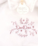 Dárková sada Plyšový muchláček medvídek s čepičkou růžový 25 cm Doudou