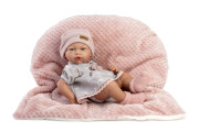 New Born holčička - realistická panenka miminko s celovinylovým tělem 853 - 38 cm Guca