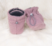 Capáčky Teddy fleece double Cyclamen pink růžová Esito