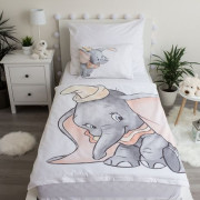 Povlečení do postýlky Dumbo grey 100 x 135, 40 x 60 cm Jerry Fabrics