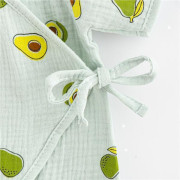 Kojenecký letní mušelínový overal New Baby Avocado