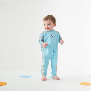 Plážová UV kombinéza pro děti Zvířátka modrá