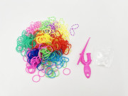 Sada gumiček 500 ks na výrobu náramků Loom band - motýl