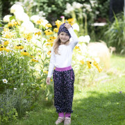 Rostoucí tepláky EasyFit Grafitové srdce - tmavě modrá Esito