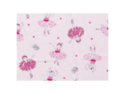 Letní spací pytel s nožičkami bambus růžové baletky Vel. 110 cm Kaarsgaren