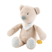 Medvídek plyšový mini Jules s chrastítkem 20 cm Nattou