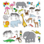 Zábavné přelepky - Safari Fiesta Crafts