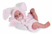 Realistická panenka miminko s celovinylovým tělem 42 cm Erika 50419 Antonio Juan