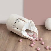 Koš na hračky Premium Bouclé se šňůrkou 43 l Sipo