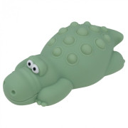 LED silikonová noční lampička Pop It Rgb se zvukem - krokodýl Mary's 