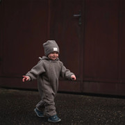 Rostoucí zimní kombinéza Teddy fleece double Brown Esito