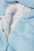 Zimní kojenecký overal chlupatý Minoti Modrá
