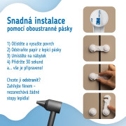 Bezpečnostní zámky na skříňky a zásuvky sada 10 ks Sipo