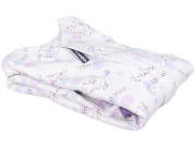 Letní spací pytel bambus kočka fialové nohavice Kaarsgaren