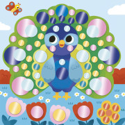 My arts&crafts Mini Třpytivé kulaté nálepky Tygr a kamarádi od 3 let Janod