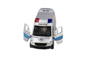 Auto policie 15 cm se zvukem a světlem na setrvačník 