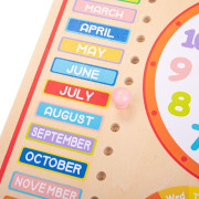 Kalendář s hodinami Bigjigs Toys