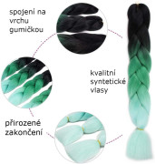 Pletený copánek Jumbo 60 cm FunCo